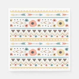 Rustic Boho Baby Shower  Pappersservett