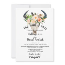 Rustic Boho Blommigt Antelope Hunt är över Bröllop