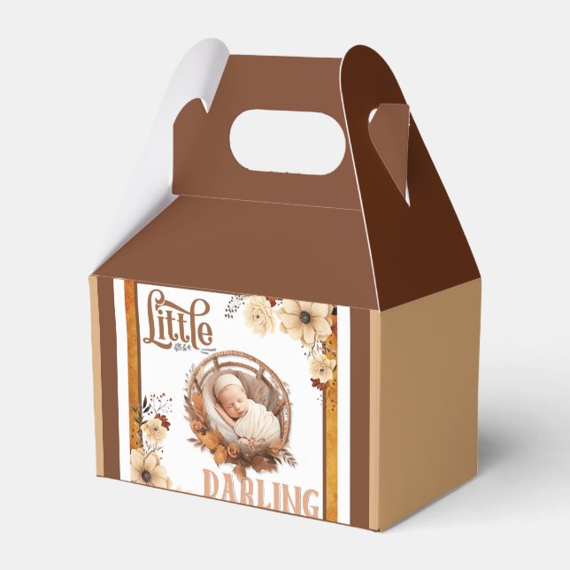 Rustic Boho Blommigt Baby Shower Presentaskar (Framsidan Sidan)