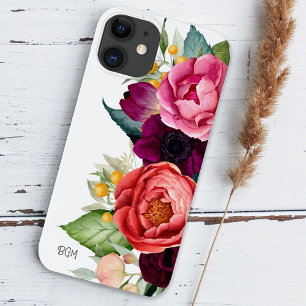 Rustic Boho Blommigt med Monogram