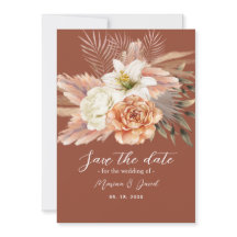 Rustic Boho Blommigt Terracotta Bröllop