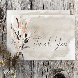 Rustic Boho Bouquet Modern tackkort Tack Kort