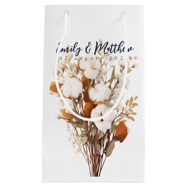 Rustic Boho Bröllop Gift Bag (Framsidan)