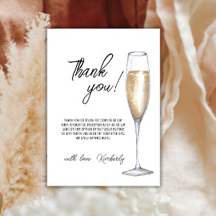 Rustic Boho Champagne Brunch BubLY Baby Shower Tack Kort