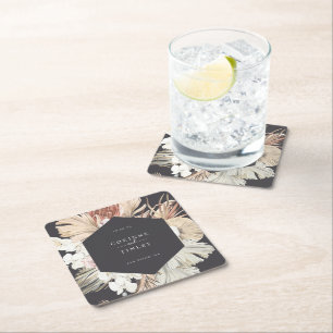Rustic Boho-Chic Personlig Underlägg Papper Kvadrat