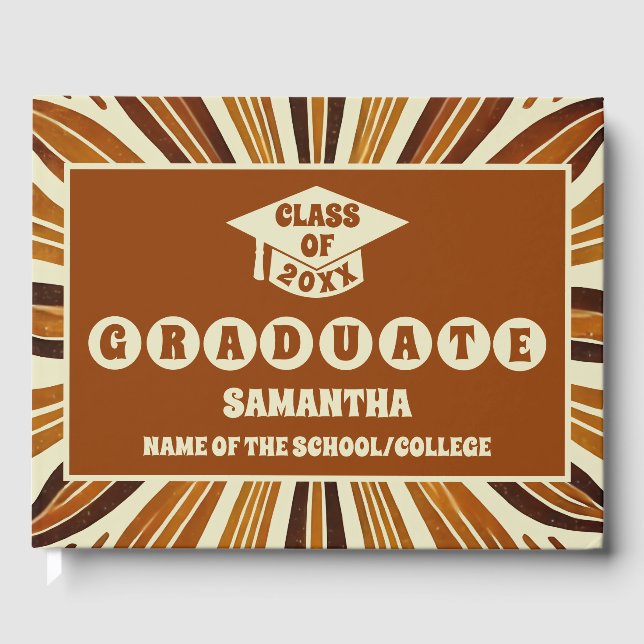 Rustic Boho Chic Studenten Guest Bok (Framsida)