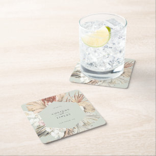 Rustic Boho-Chicens Personlig Square Papper Underl Underlägg Papper Kvadrat