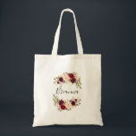 Rustic Boho Colorful Blommigt Bridesmaid Tote Bag Tygkasse<br><div class="desc">Den här roliga boho-färgade blommigten i påsen är perfekt-bröllop-gåvan för att presentera dina brudtärnor och maid of honor för ett modernt bröllop. Utformningen har rosa,  lila,  rött och burglösa vattenfärgspopulationer som är grupperade i elegant buketter med gröntens bladverk,  vilket inspirerar till naturskönhet.</div>