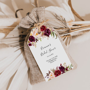 Rustic Boho Colorful Blommigt Möhippa Presentetikett