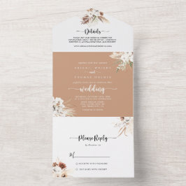 Rustic Boho Elegant Blommigt Bröllop