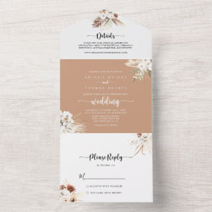 Rustic Boho Elegant Blommigt Bröllop