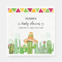 Rustic Boho Fiesta Cactus Taco "Bout A Baby Shower