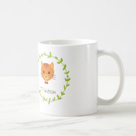 Rustic Boho Forest Cats bröllopsinbjudan Kaffemugg