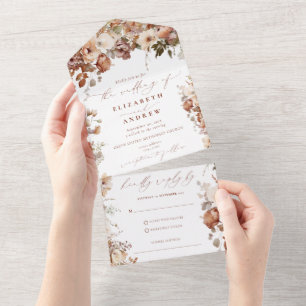 Rustic Boho Garden Flowers Bröllop
