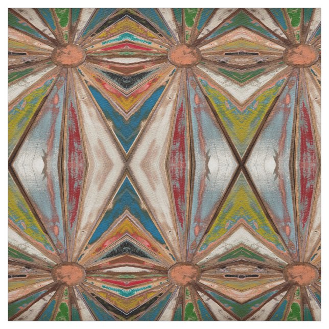 Rustic, Boho Graphic Decorator Fabric Tyg (Provkarta)