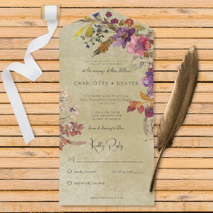 Rustic Boho Jewel Tone Blommigts nr. middag
