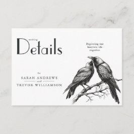 Rustic Boho Kråka Älskare Tilläggskort