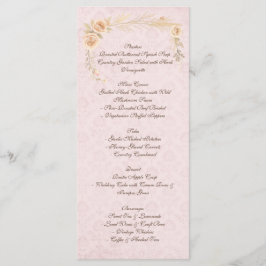 Rustic Boho Landsbyggsbröllop Meny