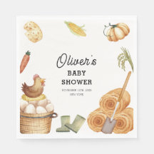 Rustic Boho Locally Grown Farm Chicken Baby Shower