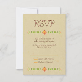 Rustic Boho Lovebird Uggla par Bröllop OSA Kort