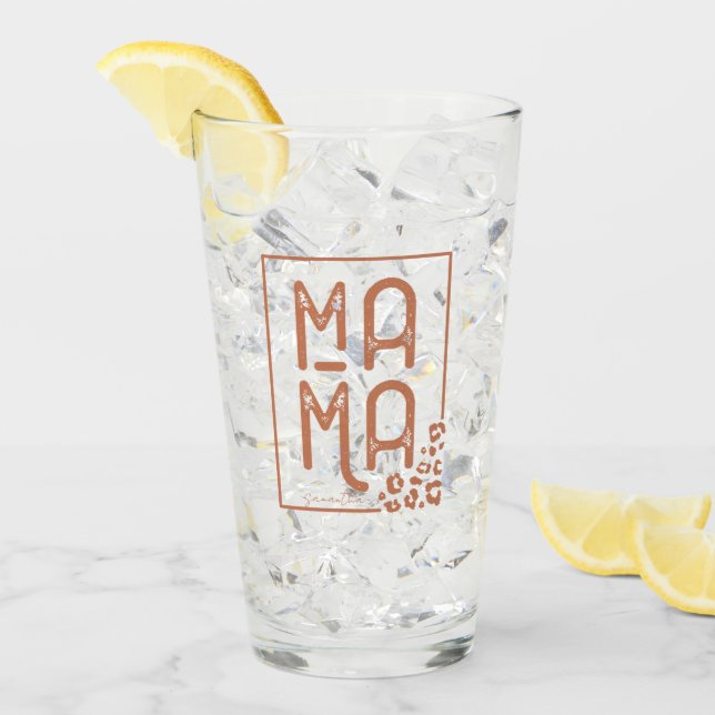 Rustic Boho Mamma Glaskopp (Framsida Ice)