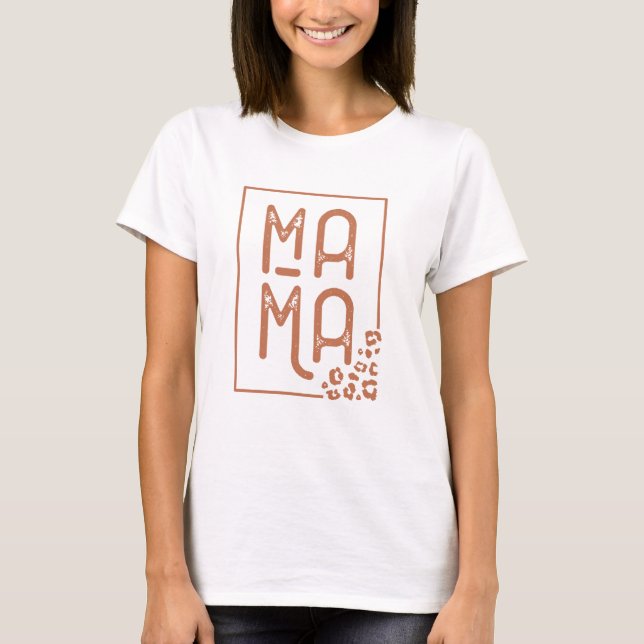Rustic Boho Mamma T Shirt (Framsida)