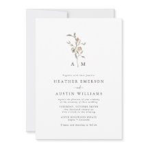 Rustic Boho Monogram Bröllop