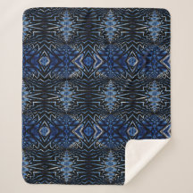 Rustic Boho Navy Blue Black Trendig Tribal Ethnic