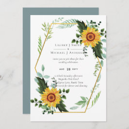 Rustic BOHO Solblommor Greenery Bröllop