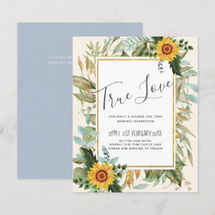 Rustic BOHO Solblommor Greenery Bröllop