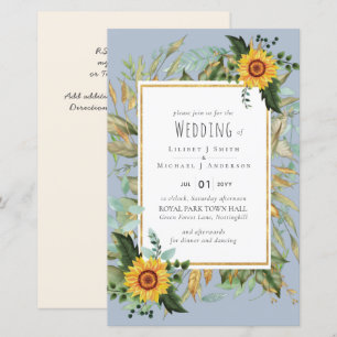Rustic BOHO Solblommor Greenery Bröllop