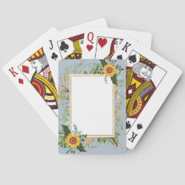 Rustic BOHO Solblommor Greenery Bröllop Casinokort