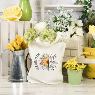Rustic Boho Solrosfrun Mamma Chef Tygkasse