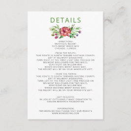 Rustic Boho Succulent Cactus Greenery Bröllop Tilläggskort