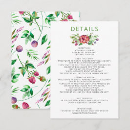 Rustic Boho Succulent Cactus Greenery Bröllop Tilläggskort