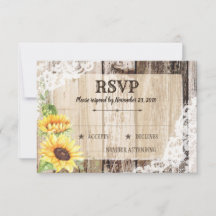 Rustic Boho SunblommWood OSA kort