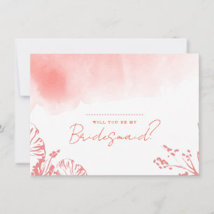 Rustic Boho Terracotta kommer du bli min bridesmai Inbjudningar