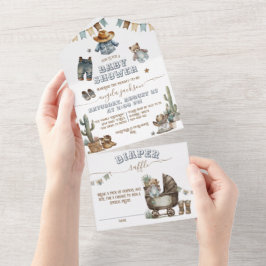 Rustic Boho Vilda western Boy Shower