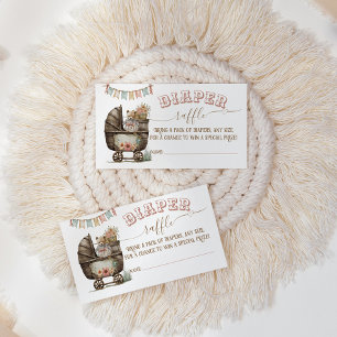 Rustic Boho Vilda western Flicka Shower-blaper Tilläggskort