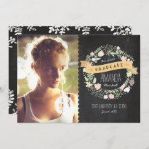 Rustic Boho Wandeand Chalkboard Studenten Photo