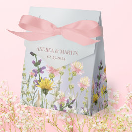Rustic Boho WildblomGarden Wedding Favor Bag Presentaskar