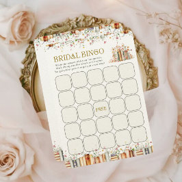 Rustic Bok Blommigt Vintage Möhippa Bingo