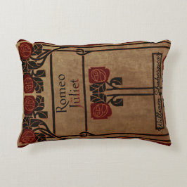 Rustic Bok Cover Cushion Romeo och Juliet Prydnadskudde