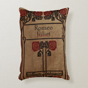 Rustic Bok Cover Cushion Romeo och Juliet Prydnadskudde
