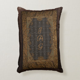 Rustic Bok-övertäckningskudd och Snöre Prydnadskudde