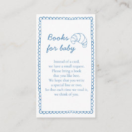 Rustic Bokar for Baby Bun in Oven Baby Shower Tilläggskort