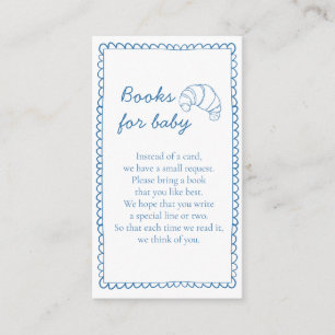 Rustic Bokar for Baby Bun in Oven Baby Shower Tilläggskort