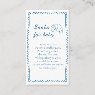 Rustic Bokar for Baby Bun in Oven Baby Shower Tilläggskort