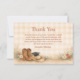 Rustic Boots Graduation Party Tack Kort