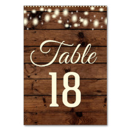Rustic Bordsnummer, nummer 18, ÅTTONDE Bordsnummer